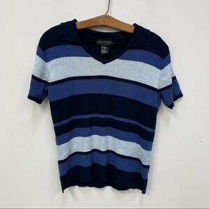 Reference Point Striped Sweater Top